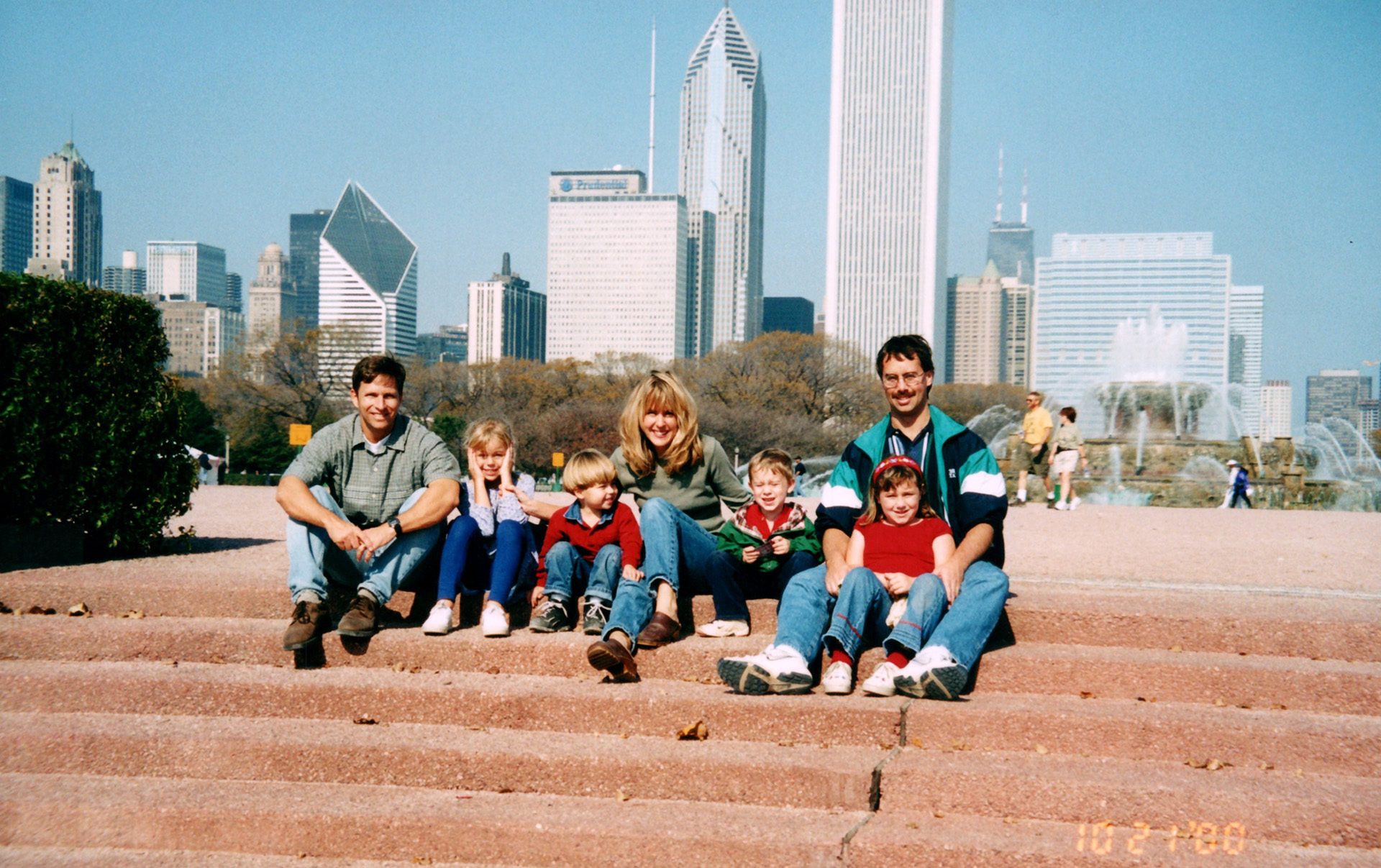 Trip to Chicago and the Buckingham Fountain as kids