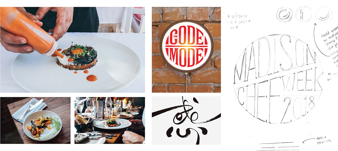 Chef Week Moodboard and Sketches